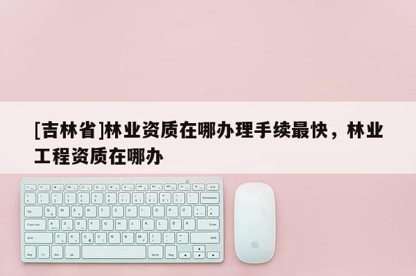 [吉林省]林業(yè)資質(zhì)在哪辦理手續(xù)最快，林業(yè)工程資質(zhì)在哪辦